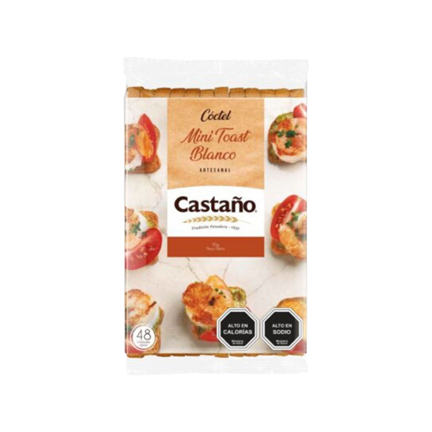 Mini Toast Blanco Castaño 90g