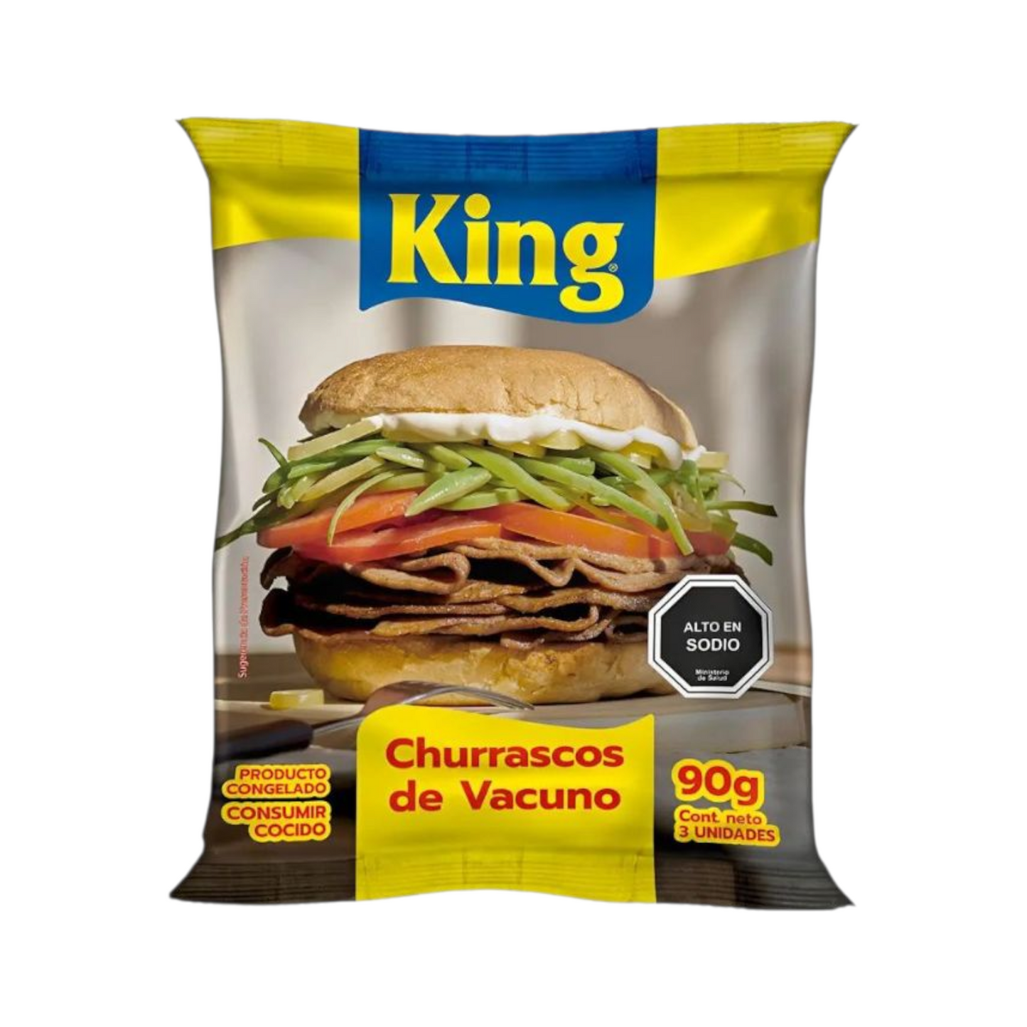 Churrasco de Vacuno King 90g (3 Láminas)