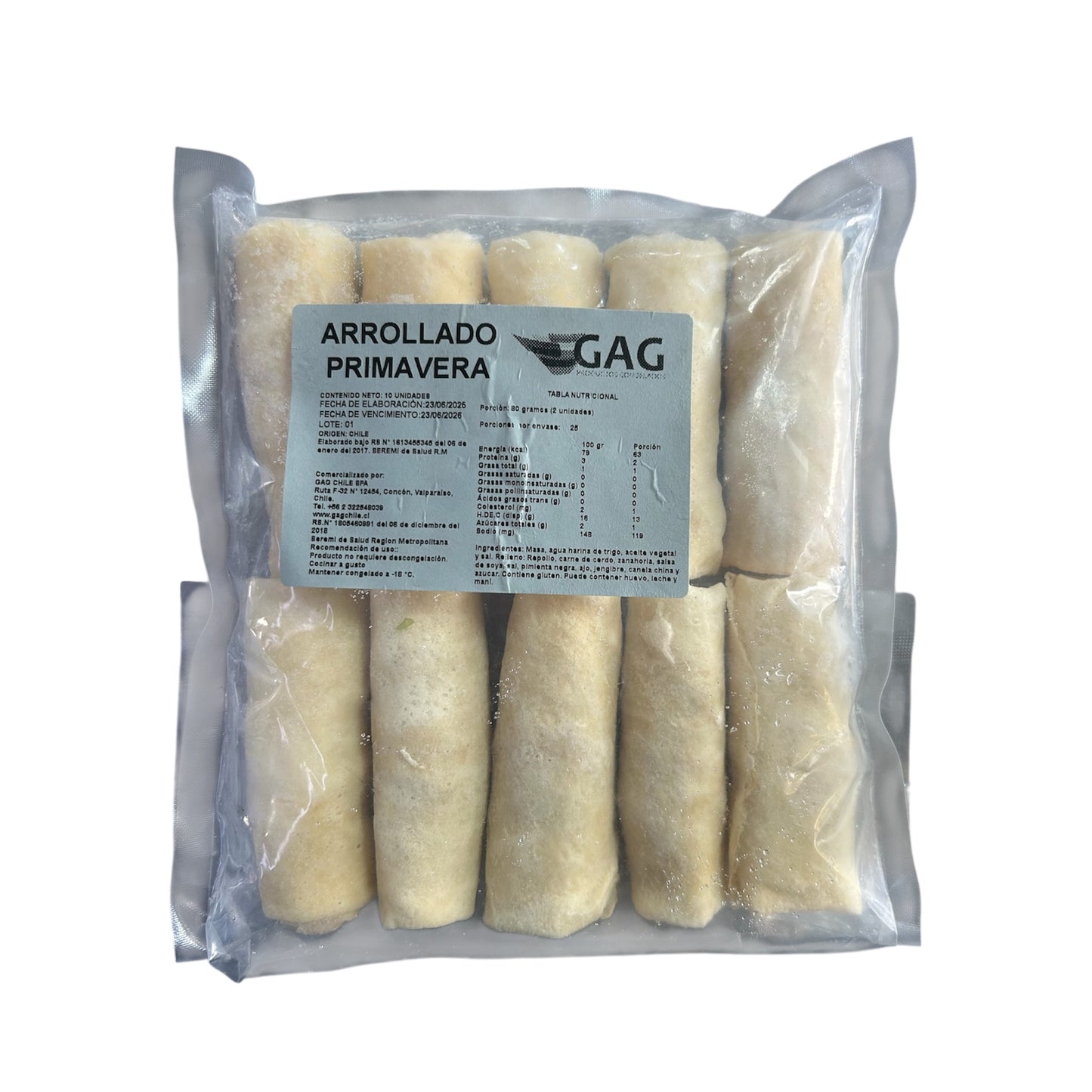 Arrollado Primavera GAG - Bolsa 10 Unidades