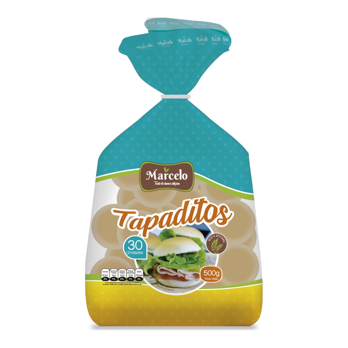 Pan Tapaditos Marcelo - 30 Unidades