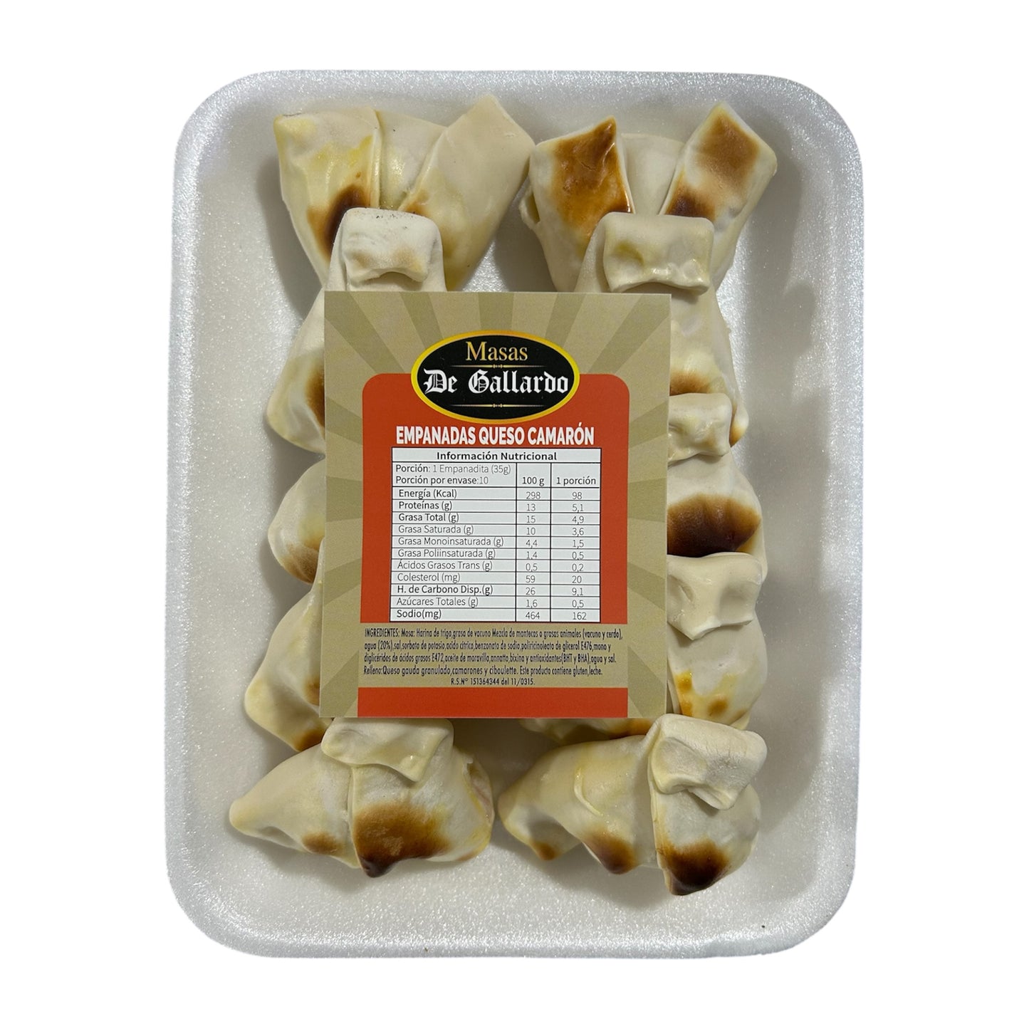 Empanaditas Cóctel De Gallardo - 10 Unidades (Camarón / Mechada)