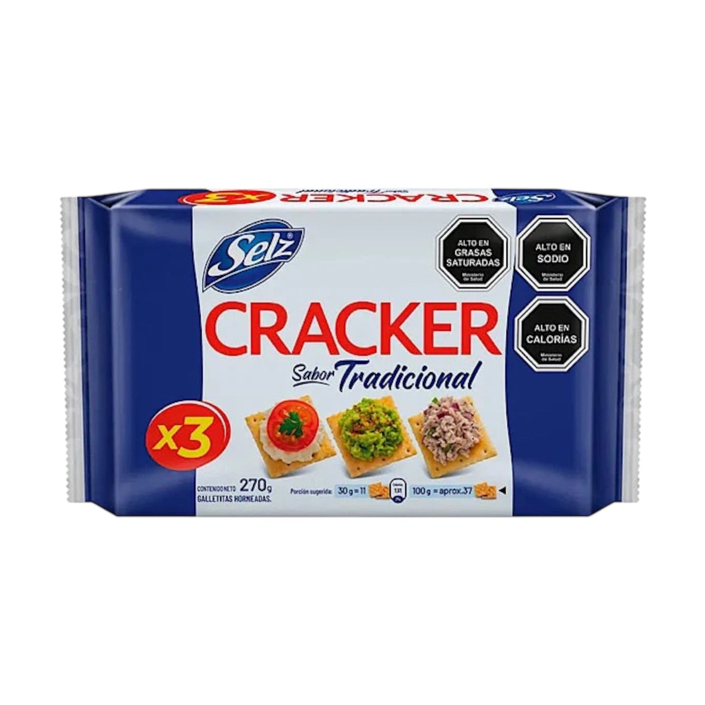 Galletas Cracker Selz 270g - Pack De 3 Unidades