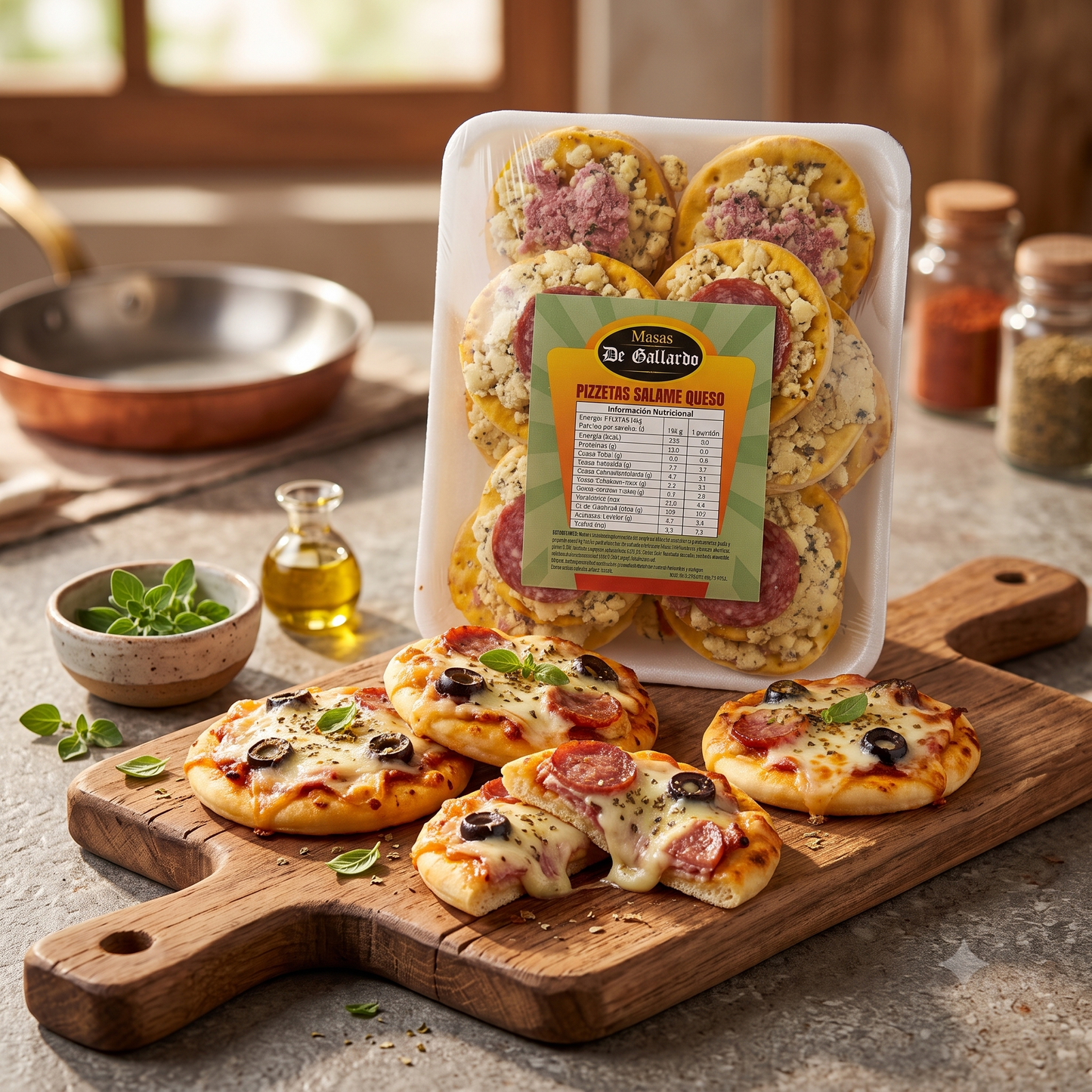 Pizzetas Rellenas De Gallardo - 10 Unidades (Jamón Queso / Salame Queso)