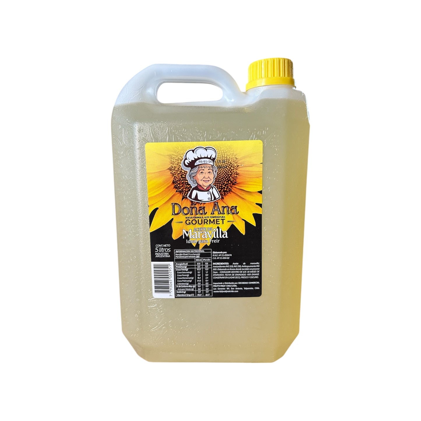 Aceite De Maravilla Para Freir Doña Ana 5L