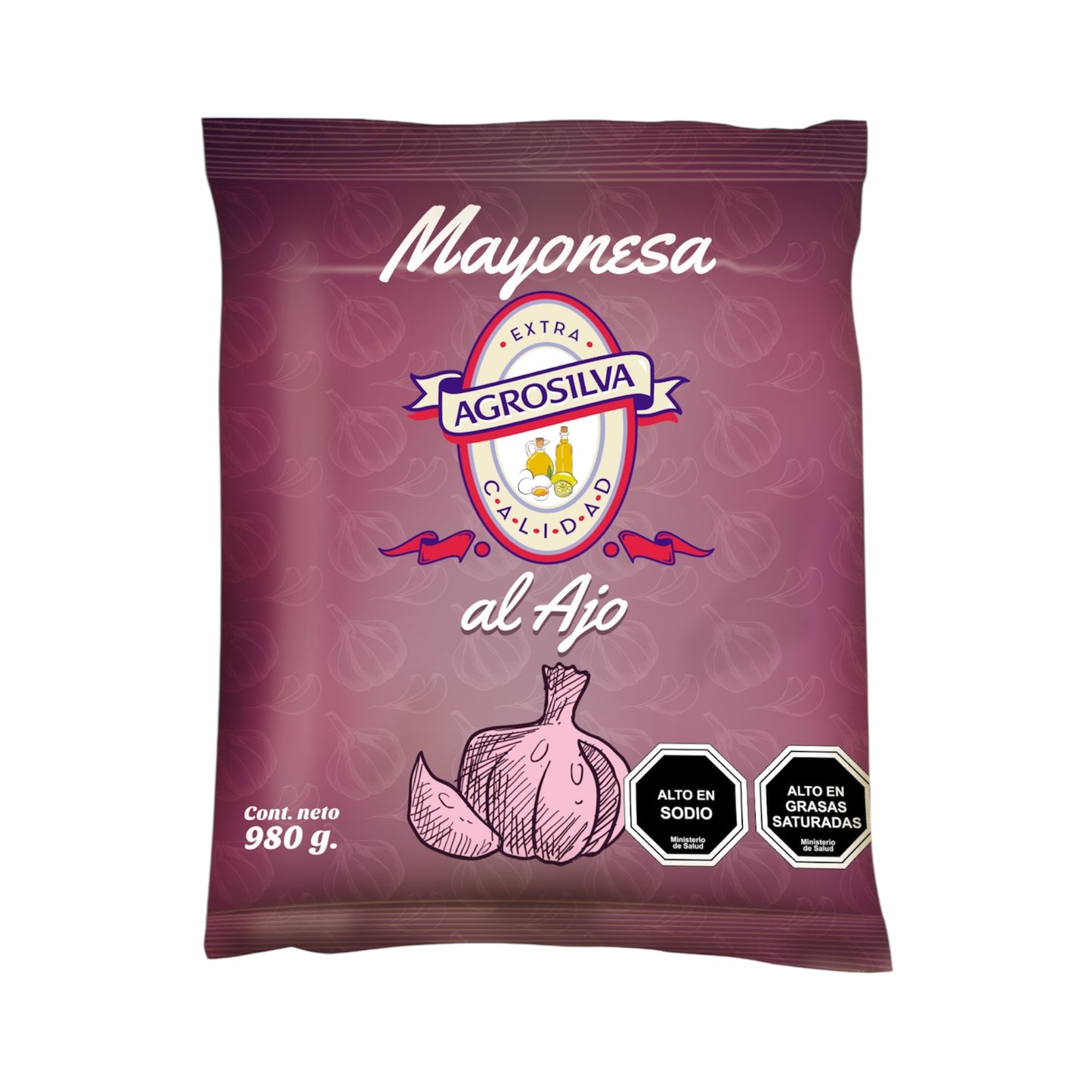 Mayonesa Al Ajo Agrosilva 980g