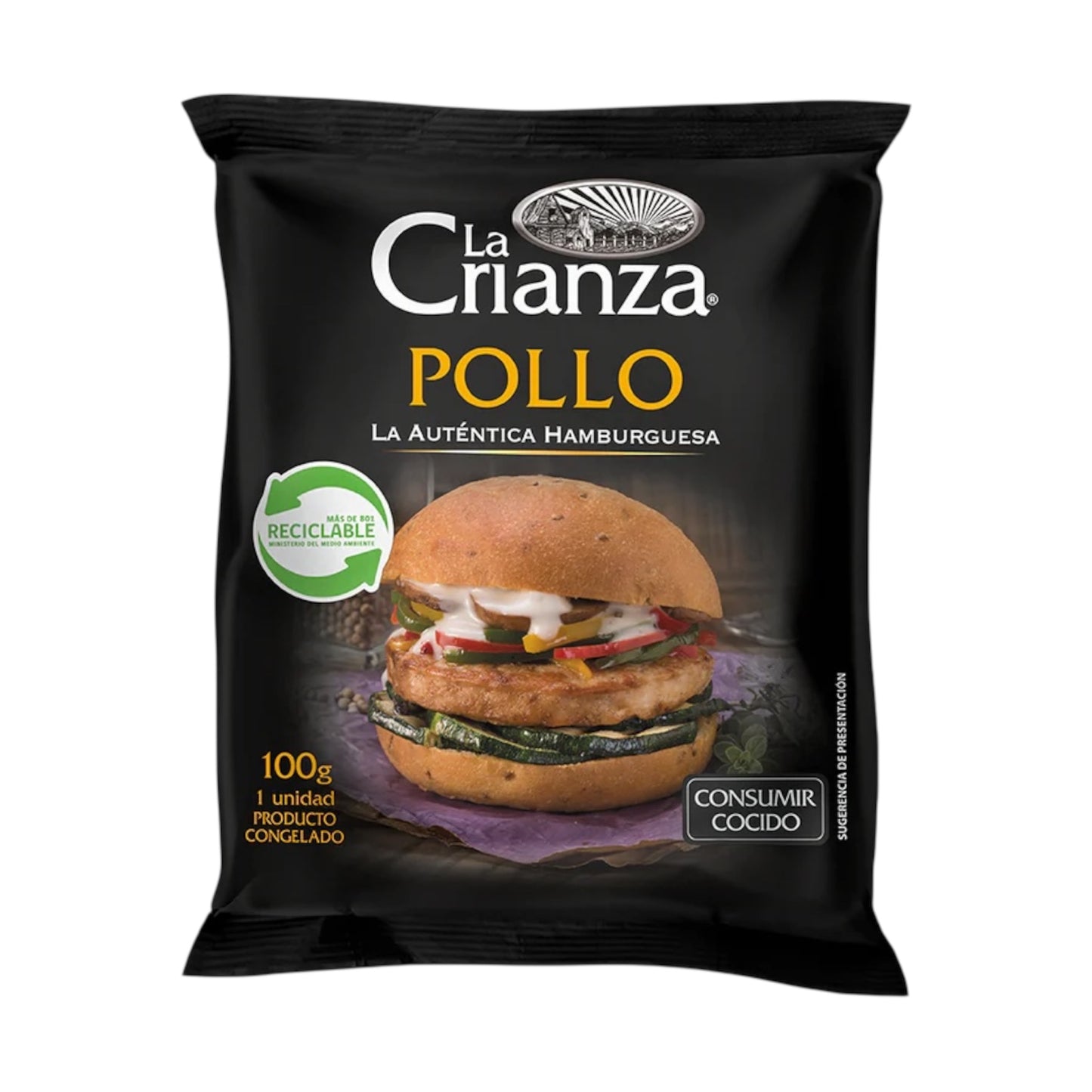 Hamburguesa de Pollo La Crianza 100g