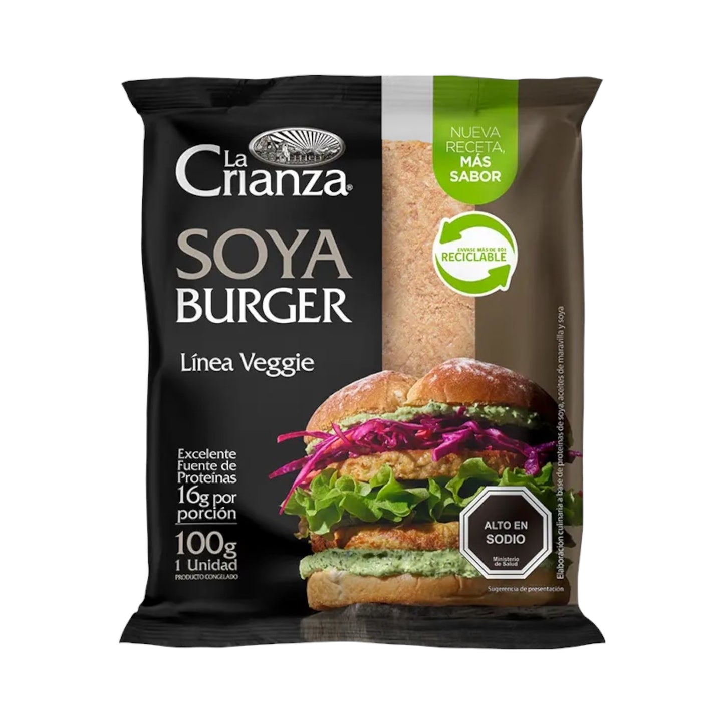 Hamburguesa De Soya La Crianza 100g