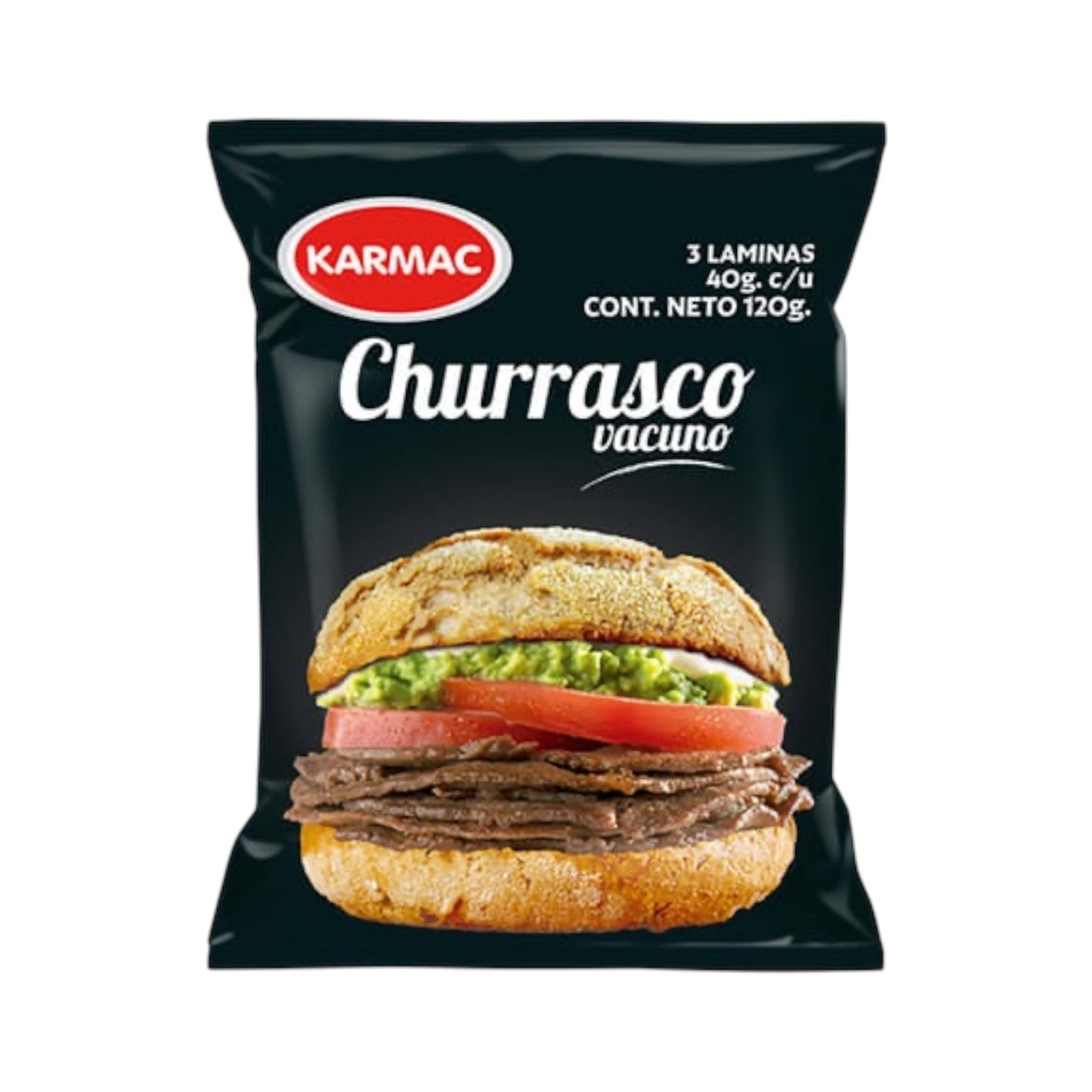 Churrasco de Vacuno Karmac 120G (3 Láminas)