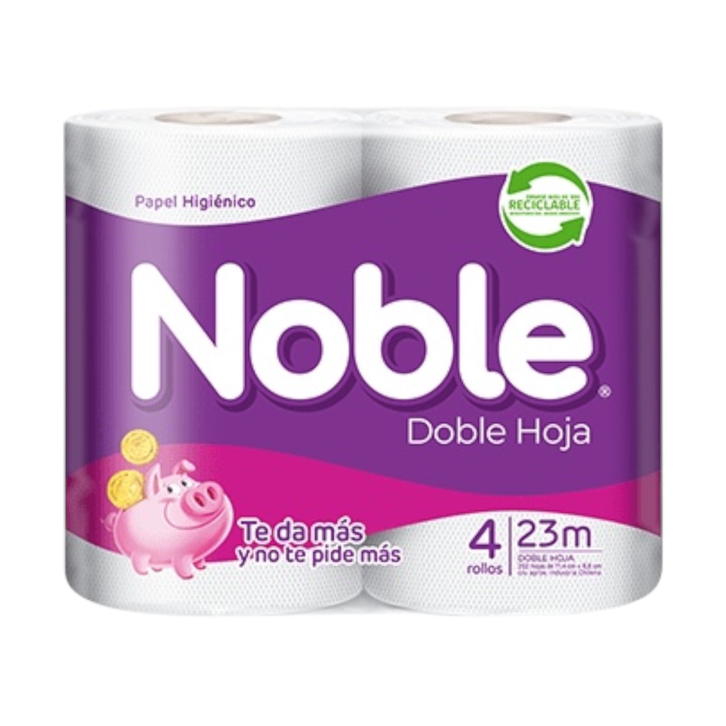 Papel Higiénico Noble 23M - Pack 4 Unidades