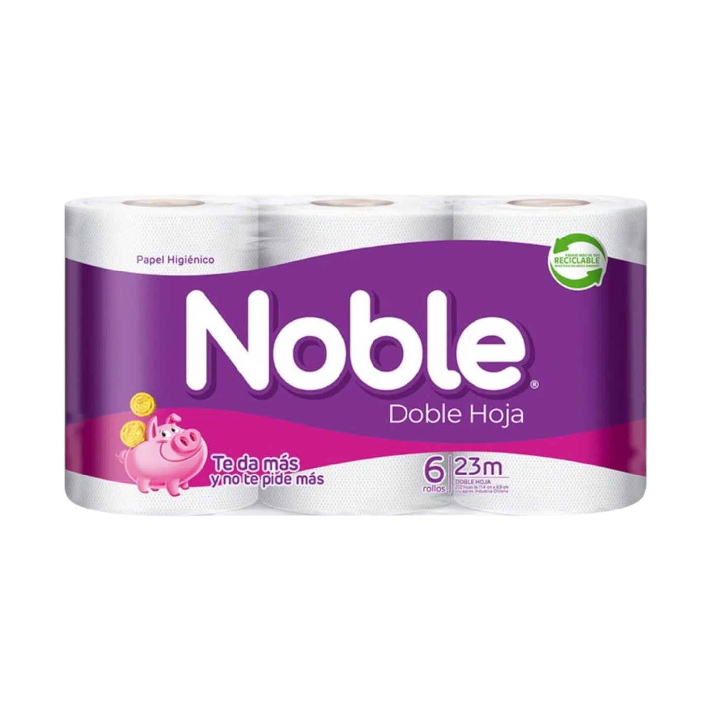 Papel Higiénico Noble 23M - Pack 6 Unidades