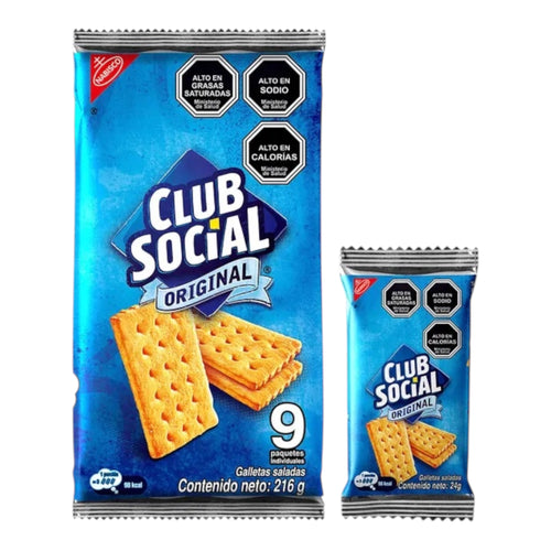 Galletas Club Social 216g - Pack de 9 Unidades