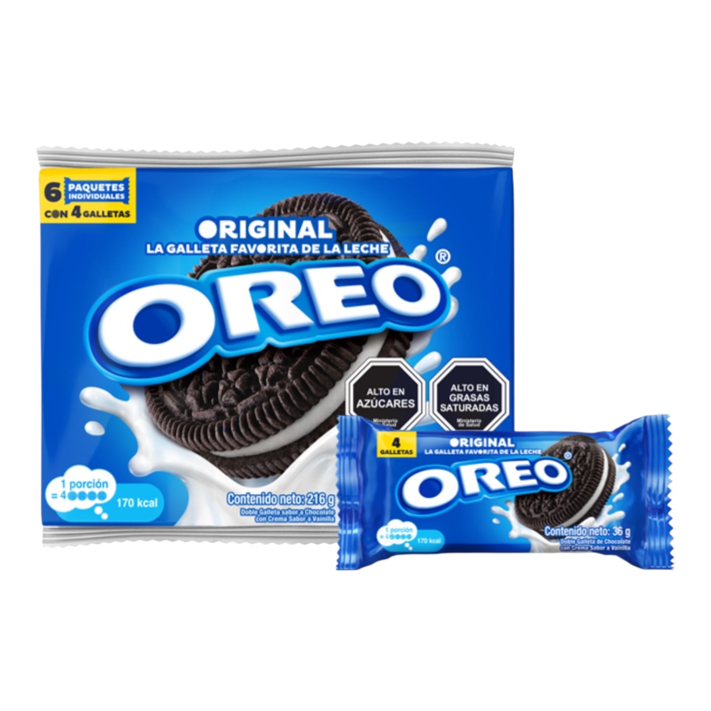 Galletas Mini Oreo Sabor Original 216g - Pack 6 Unidades