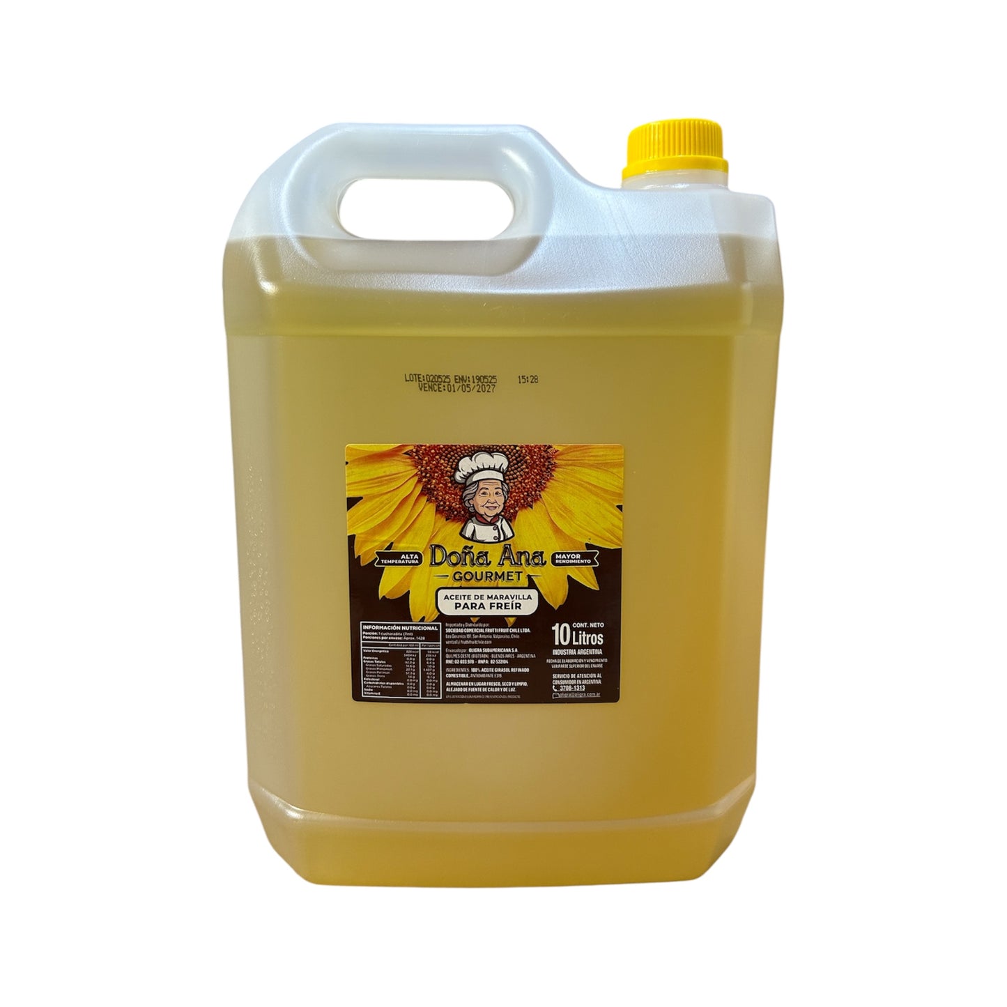 Aceite De Maravilla Para Freir Doña Ana 10L
