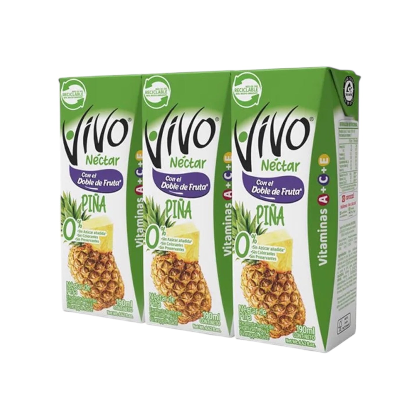 Néctar Vivo 190ML - Pack de 3 Unidades (Variedades)