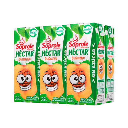 Néctar Soprole Bombillín 200ML - Pack 6 Unidades (Variedades)