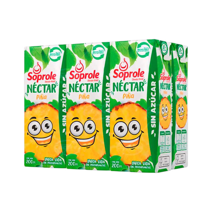 Néctar Soprole Bombillín 200ML - Pack 6 Unidades (Variedades)