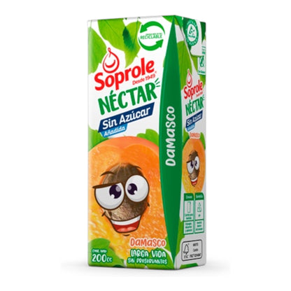 Néctar Soprole Bombillín 200ML - Pack 6 Unidades (Variedades)