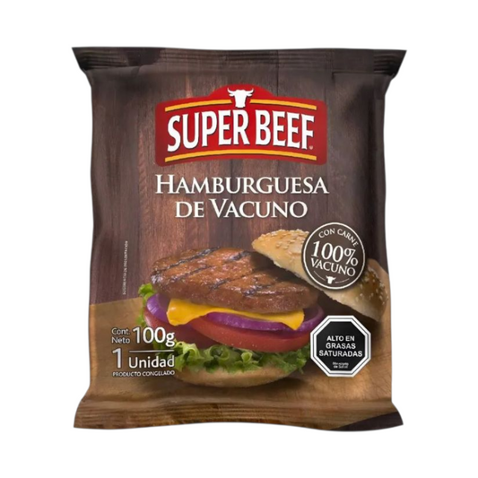 Hamburguesa de Vacuno Super Beef 100g