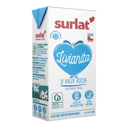 Leche Natural Surlat 1L (Entera, Descremada, Semidescremada)