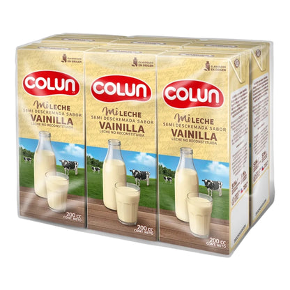 Leches Colun Bombillín 200ML - Pack 6 Unidades (Sabores)