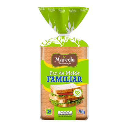 Pan Molde Marcelo 750g (Blanco / Integral)