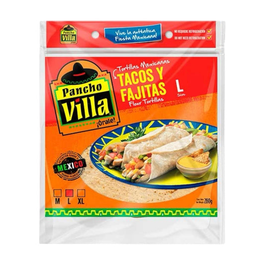Tortillas Pancho Villa - 8 Unidades (L / XL)