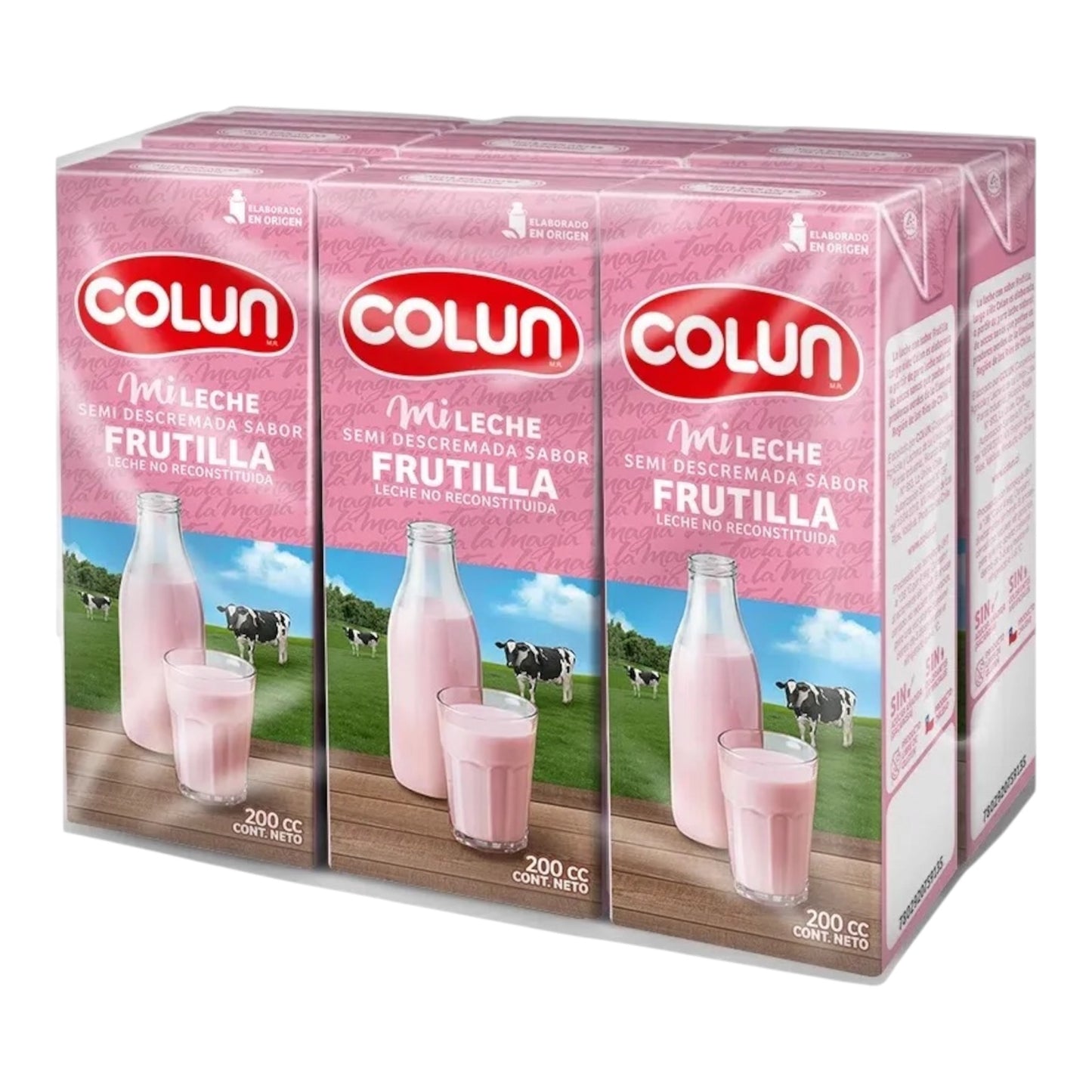Leches Colun Bombillín 200ML - Pack 6 Unidades (Sabores)