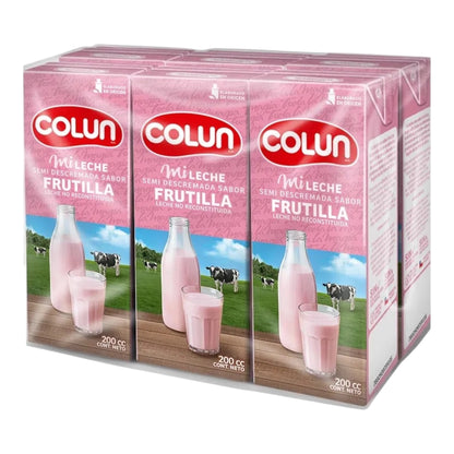 Leches Colun Bombillín 200ML - Pack 6 Unidades (Sabores)