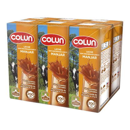 Leches Colun Bombillín 200ML - Pack 6 Unidades (Sabores)