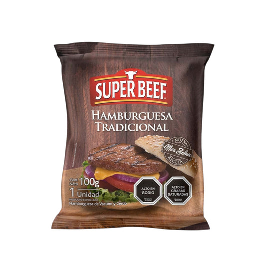 Hamburguesa Tradicional Super Beef 100g