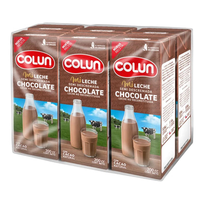 Leches Colun Bombillín 200ML - Pack 6 Unidades (Sabores)