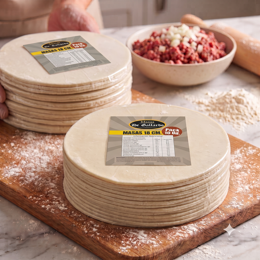 Masas de Empanadas Congeladas De Gallardo 18CM (10 Unidades)