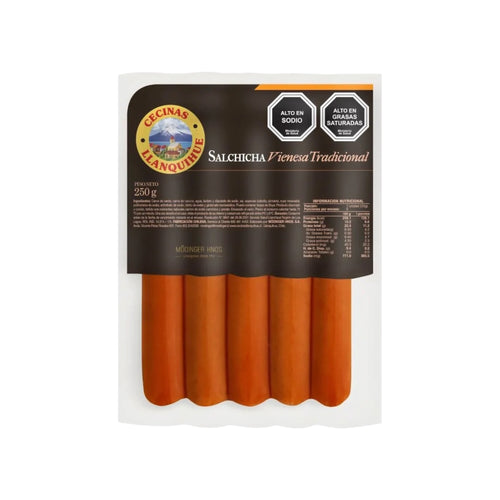 Salchichas Premium Llanquihue 250g (5 Unidades)