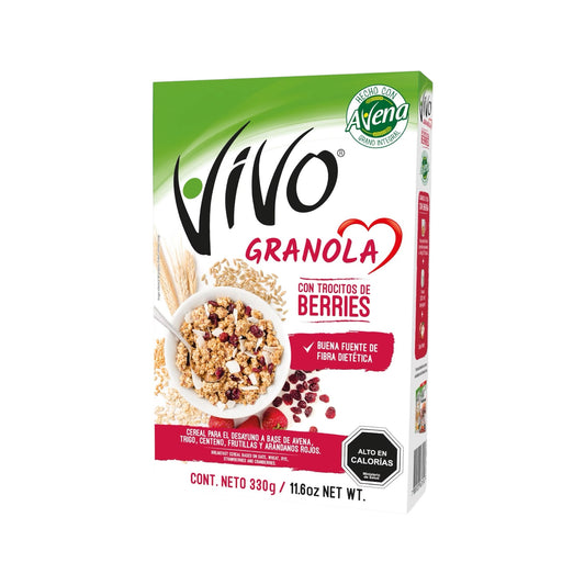 Granola Vivo 330g (Berries / Miel y Almendras)