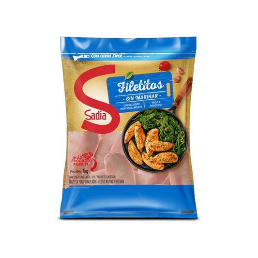 Filetitos de Pollo Sin Marinar Sadia 1 Kg