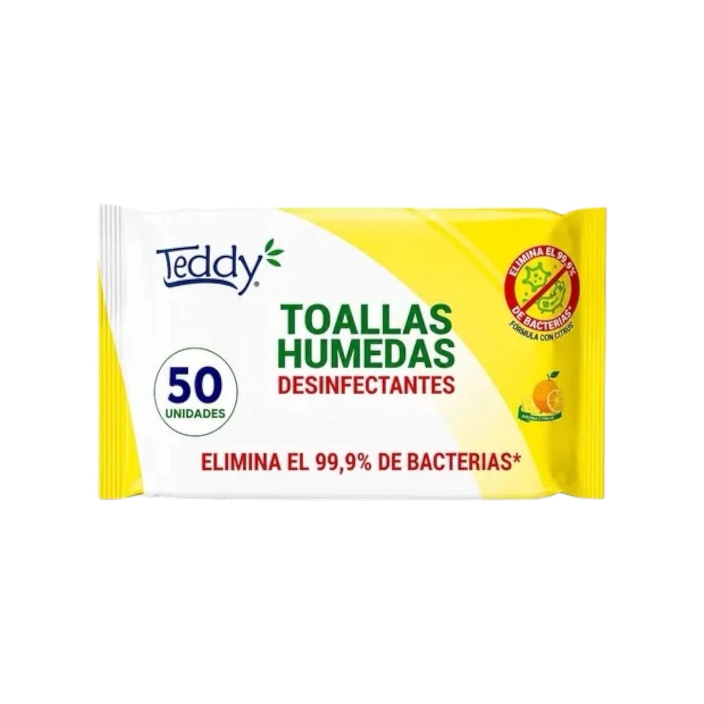 Toallitas Desinfectantes Teddy 50 Unidades
