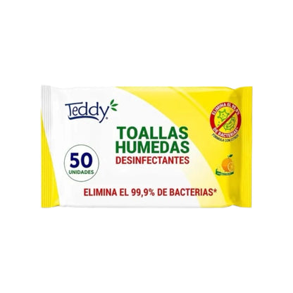Toallitas Desinfectantes Teddy 50 Unidades