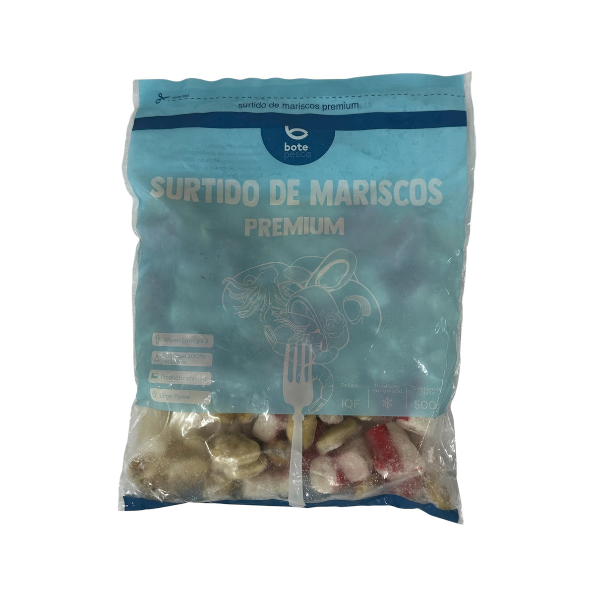 Surtido De Mariscos Bote Pesca 500g