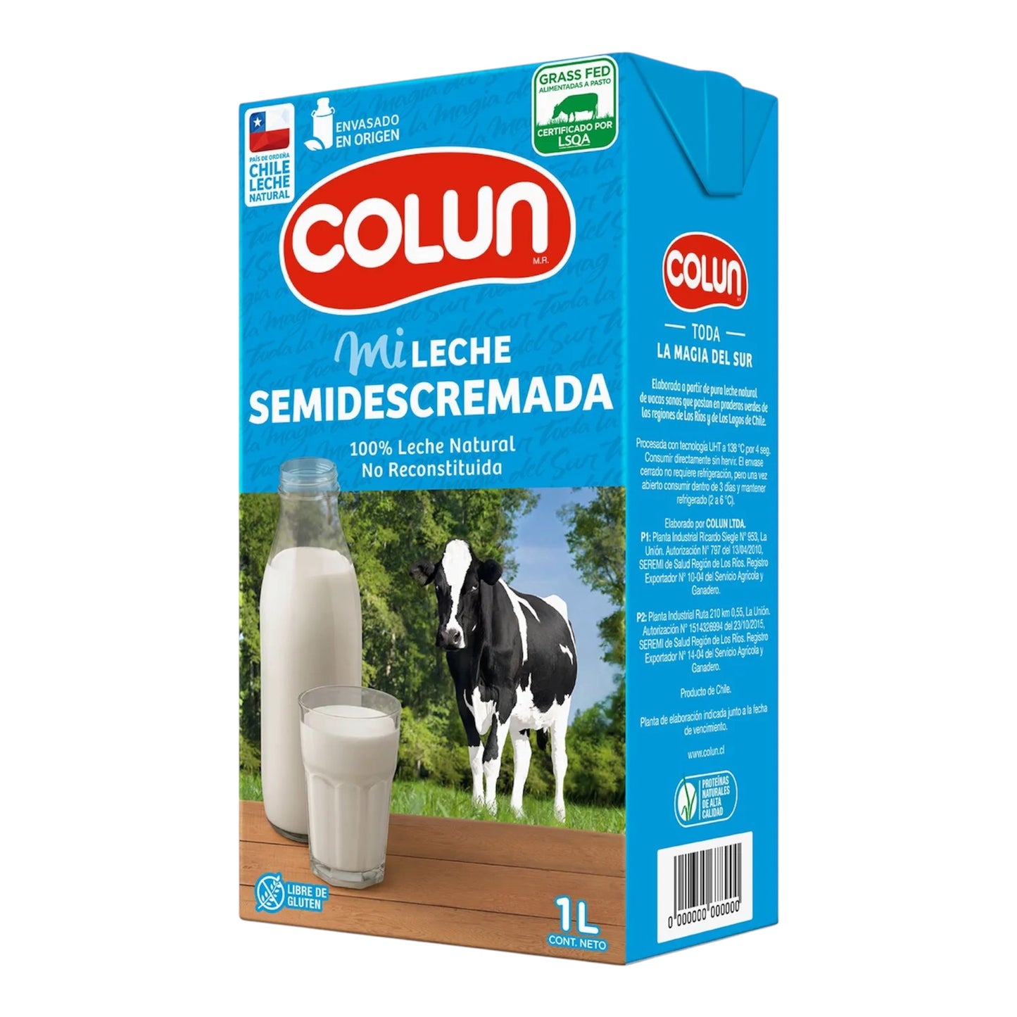 Leche Semidescremada Colun 1L