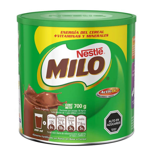 Milo en Polvo Tarro 700g y Bolsa 1KG