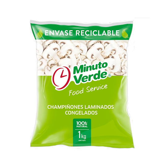 Champiñón Laminado en Tiras Minuto Verde 1KG