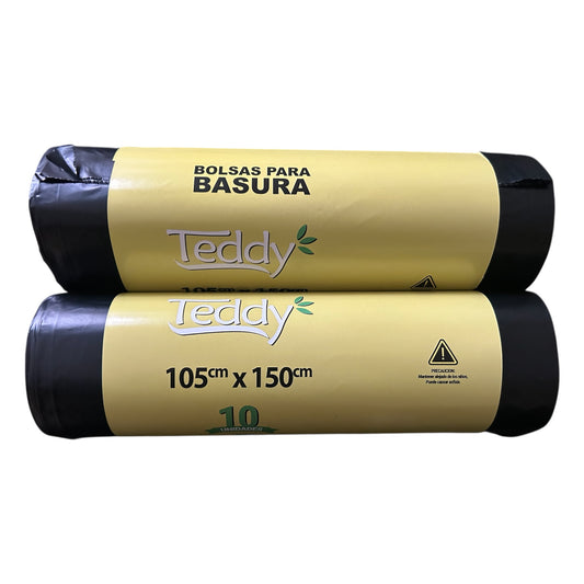 Bolsas de Basura Teddy 105x150 cm - Pack 10 Unidades