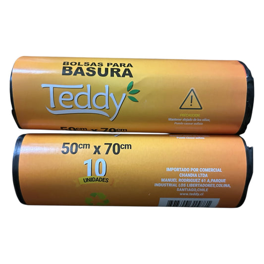 Bolsas de Basura Teddy - Pack 10 Unidades (Varias Medidas)