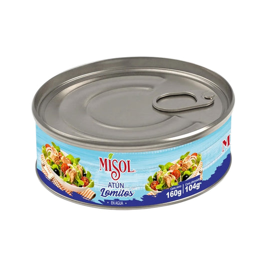 Atún Lomitos Misol 160g (Agua / Aceite)