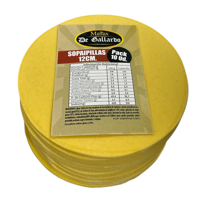 Masas de Sopaipillas Congeladas De Gallardo 12cm (10 Unidades)