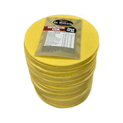 Masas de Sopaipillas Congeladas De Gallardo 12cm (25 Unidades)