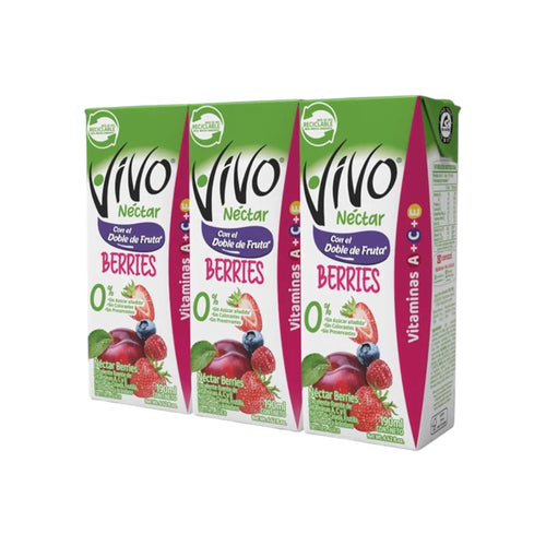 Néctar Vivo 190ML - Pack de 3 Unidades (Variedades)