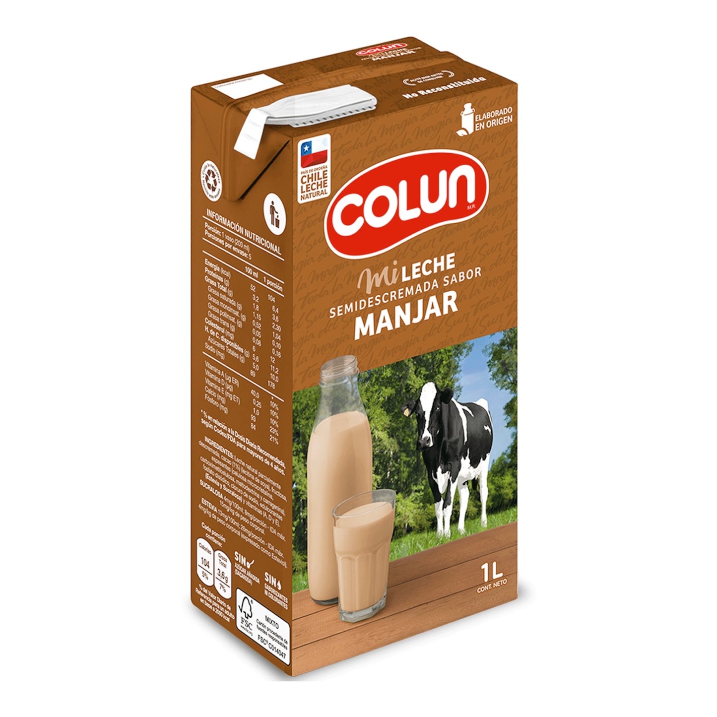 Leche de Sabores Colun 1L (Manjar - Vainilla)